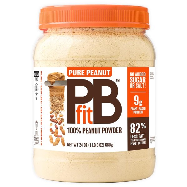 PBfit Pure Peanut, 100% Powdered Peanut Powder 9g of Protein, (24