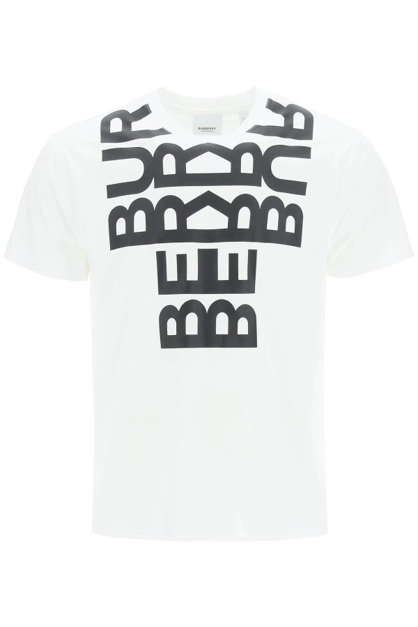 cotton t-shirt with logo print