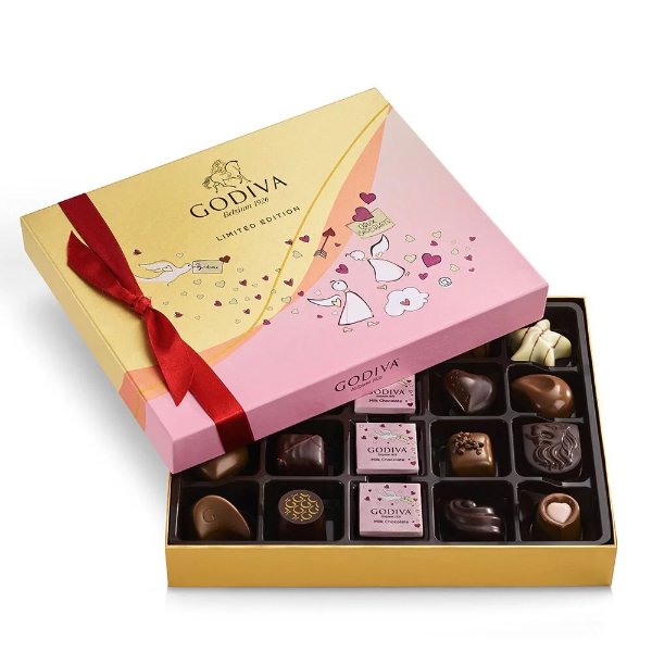 Valentine's Day Assorted Chocolate Gift Box, 20 pc.