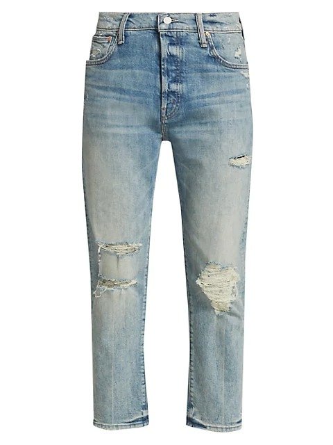 The Scrapper Ankle Distressed Jeans