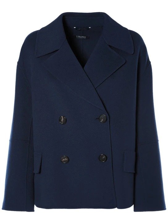 Cape wool double breasted jacket