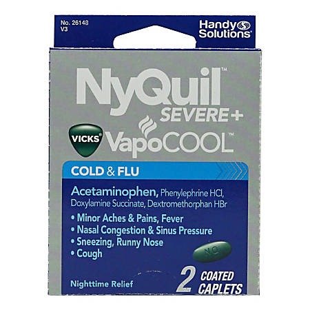VapoCOOL Cold & Flu Relief Medicine, Pack Of 2 Caplets Item # 8313775