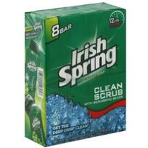 6 Pack Irish Spring Deodorant Soap 8 Bars of 3.75oz