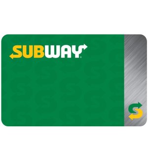 subway $50 电子礼卡限时优惠