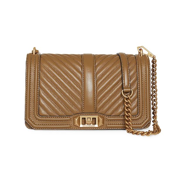 Love Chevron Quilted Leather Crossbody Bag
