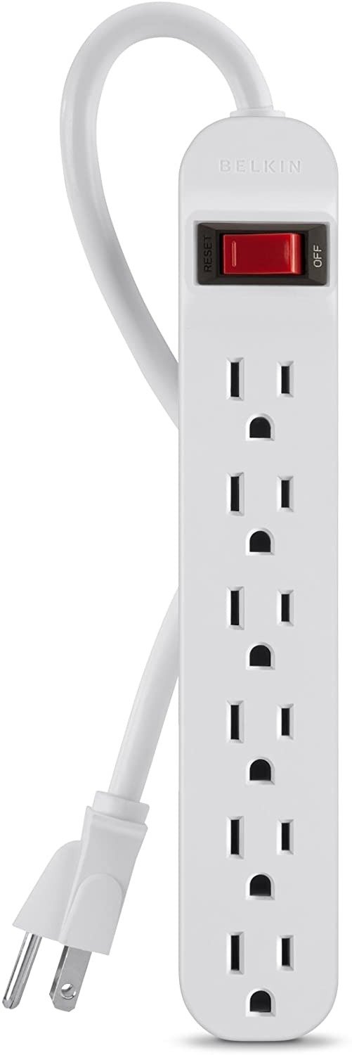 6-Outlet Power Strip With 3ft Cord