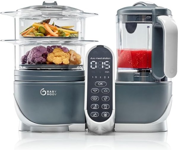Duo Meal Station Food Maker | 6 in 1 Food Processor with Steam Cooker, Multi-Speed Blender, Baby Purees, Warmer, Defroster, Sterilizer (2019 New Version)