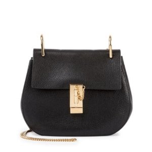 Chloe  Drew Nano Leather Saddle Bag, Black @ Bergdorf Goodman