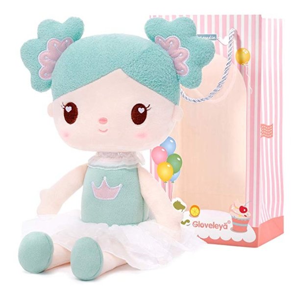 Baby Girl Gifts First Soft Baby Doll Plush Dolls Candy Girls Green 14.5 Inches