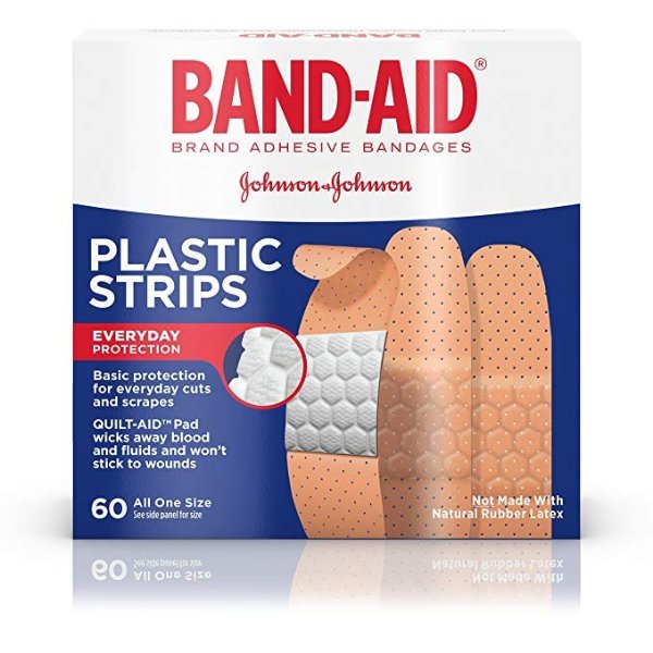 Brand Comfort-Flex Minor Wound Care Plastic Adhesive Bandages, All One Size, 60 Count