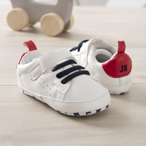 Personalized Red Velcro Sneakers