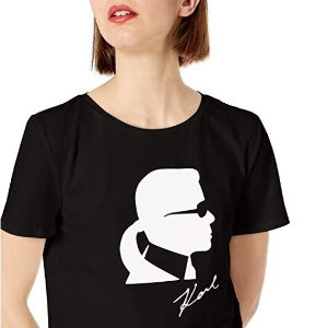 Amazon自营 Karl Lagerfeld 剪影头像纪念T恤热卖