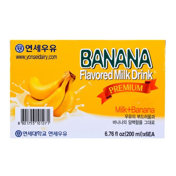 YONSEI Black Milk Banana 6*200ml