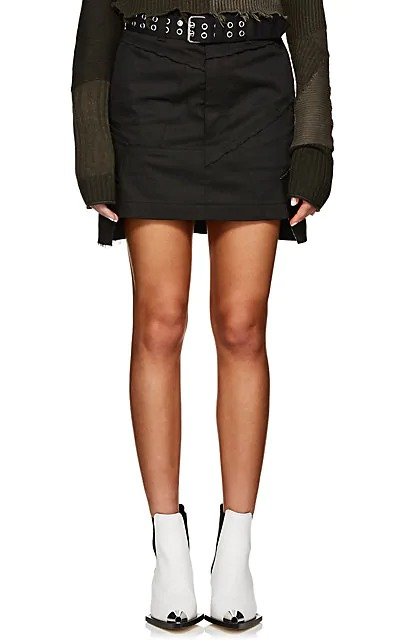 Denim High-Rise Military Skirt Denim High-Rise Military Skirt