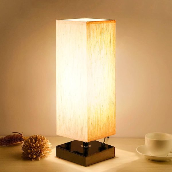 aooshine Small Table Lamp for Bedroom