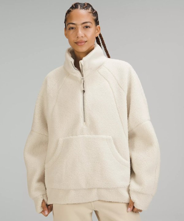 lululemon lululemon Scuba Oversized Fleece Funnel-Neck Half-Zip, Women's  Hoodies & Sweatshirts