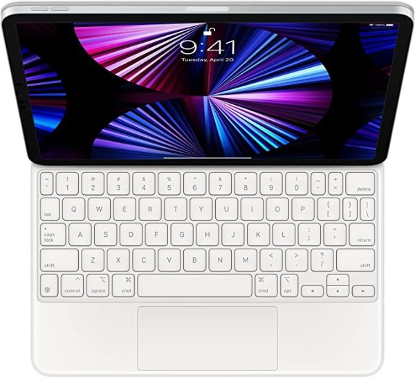 Magic Keyboard for iPad Pro 11-inch (4th, 3rd, 2nd and 1st Generation) and iPad Air (5th and 4th Generation) - US English- White