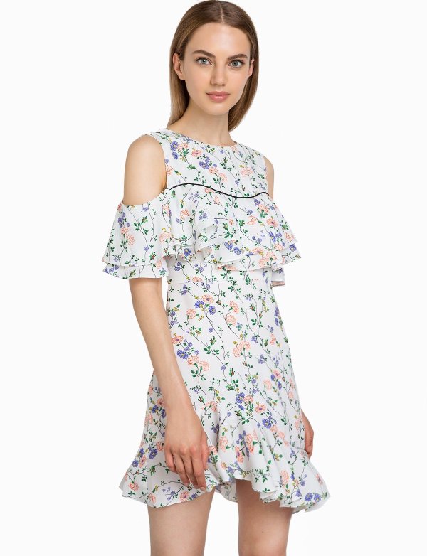 Phoebe Floral Asymmetric Dress