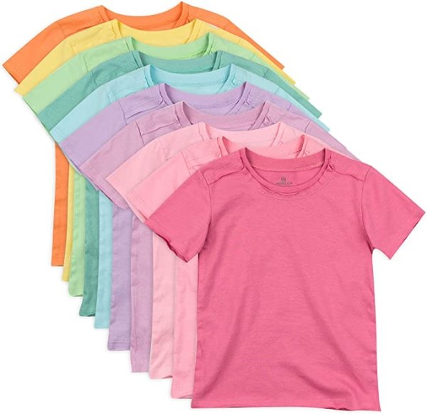 Baby Organic Cotton Short Sleeve T-Shirt Multi-Packs