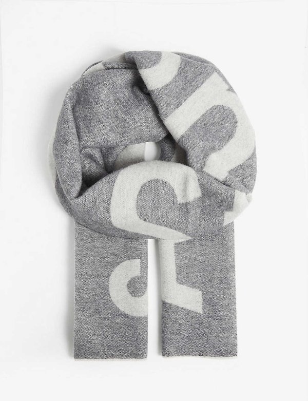 Toronty wool-blend scarf