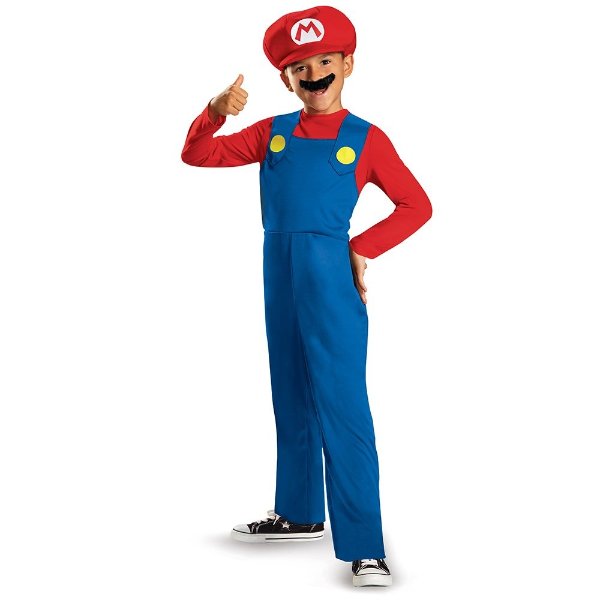 Nintendo's Super Mario Brothers Boys Classic Mario Halloween Costume