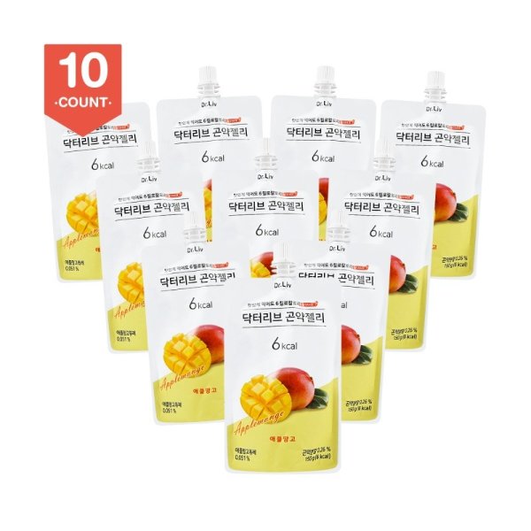 DR.LIV Konjac Jelly Apple Mango 150g x10 Packs