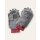 Wolf Knitted Mittens - Grey Marl | Boden US