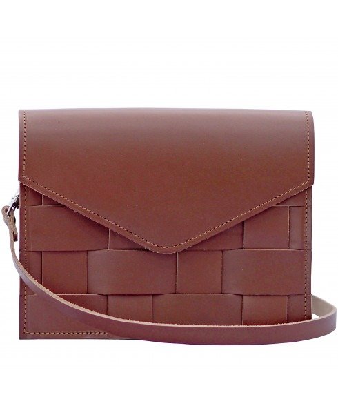 - Naver Mini Shoulder Bag in Brick Leather
