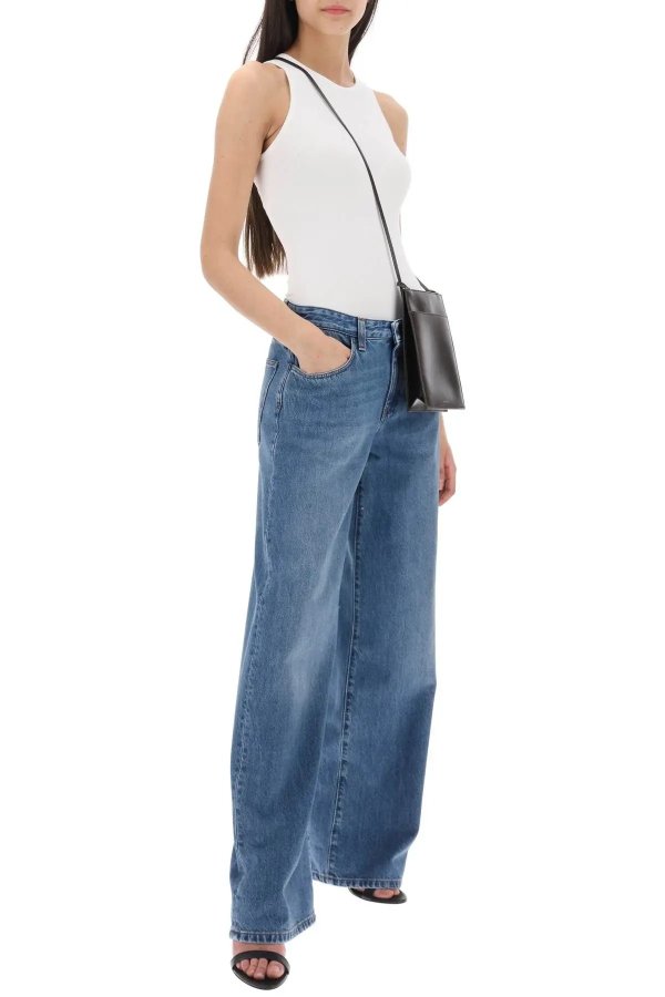 'elgitta' jeans with medium wash and flared leg