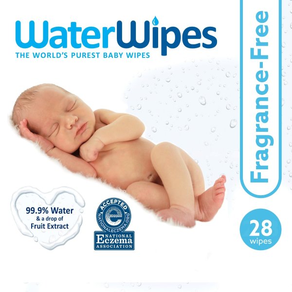 WaterWipes Unscented Baby Wipes, Sensitive and Newborn Skin, 3
