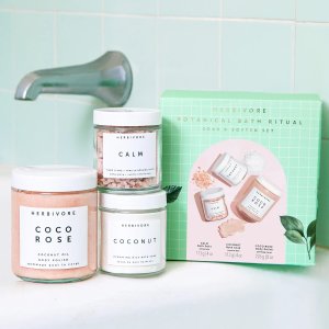 Herbivore Botanicals 精选套装热卖 收玫瑰可可磨砂膏