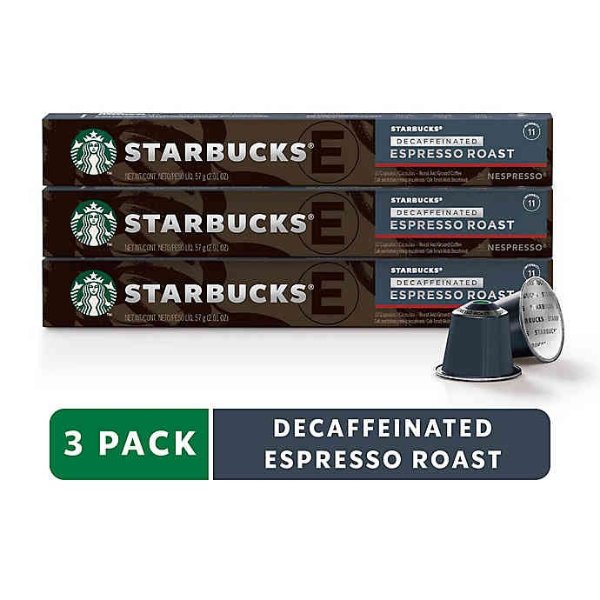 Starbucks® by Nespresso® Decaf Espresso 30-Count Capsules