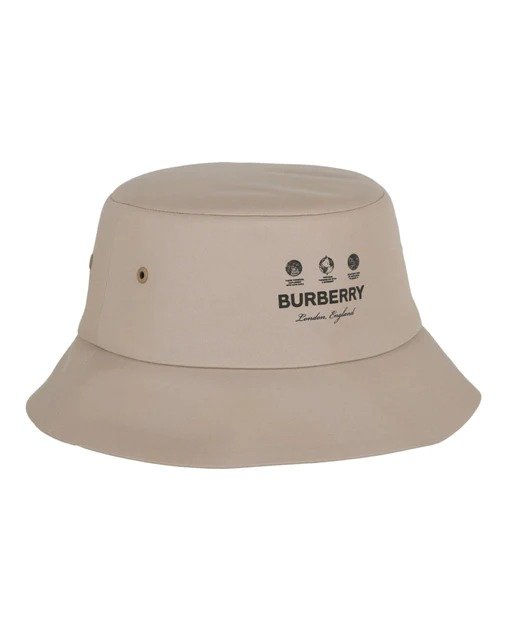 cotton logo bucket hat