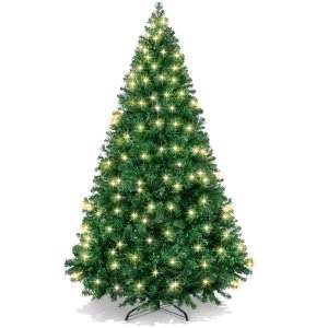 Best Choice Products Premium Artificial Pre-Lit Pine Christmas Tree
