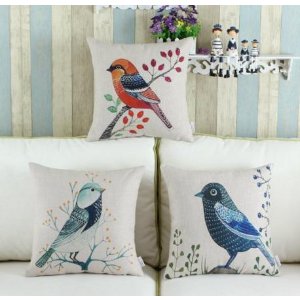 Set of 3 Euphoria Home Decorative Cushions Covers Pillows