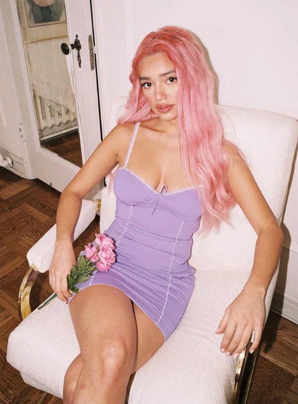 Cupid Mini Dress Purple