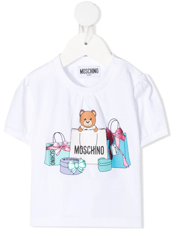 gift bag-print T-shirt