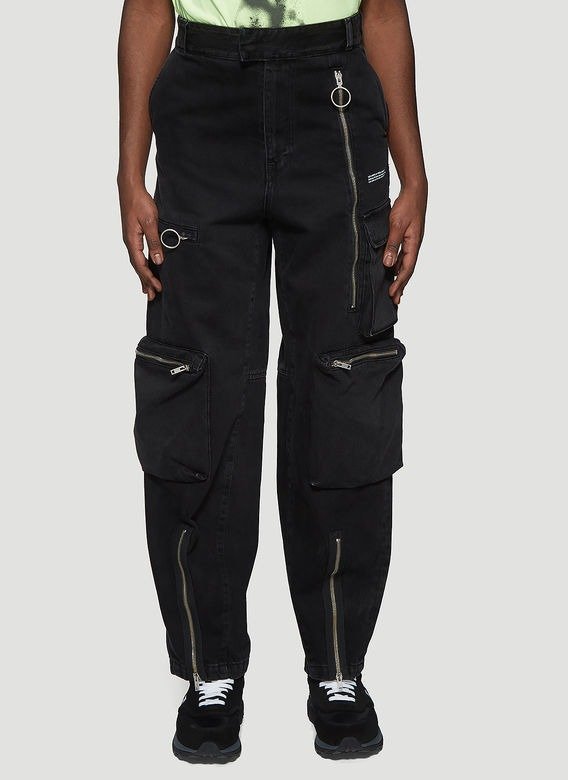 Multi Pocket Jeans in Black