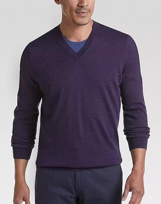 Purple 37.5 Technology V-Neck Sweater