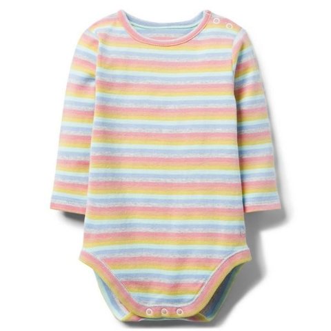 Janie and JackStriped Rainbow Bodysuit