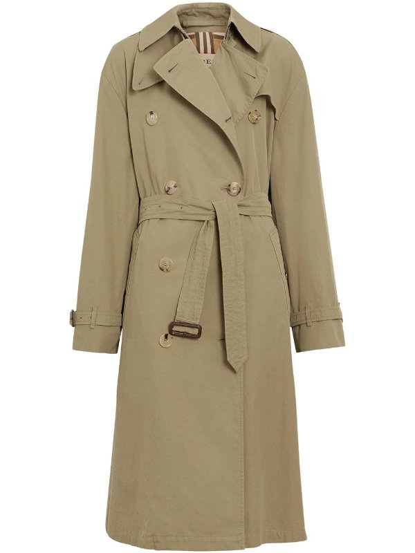 Relaxed Fit Tropical Gabardine Trench Coat