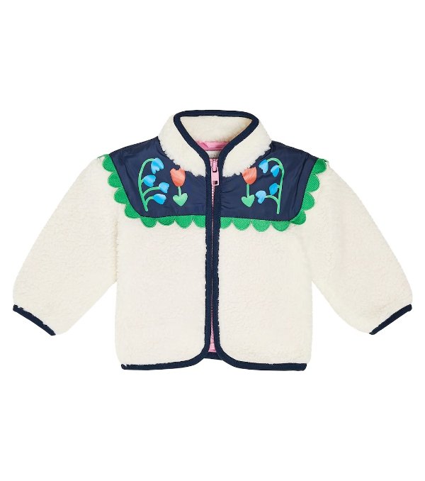 Baby floral fleece jacket