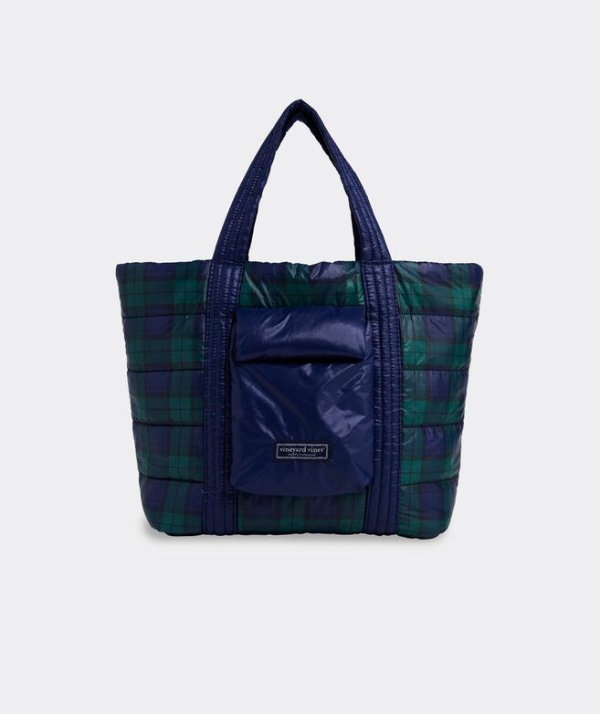 Reversible Quilted Puffer Tote
