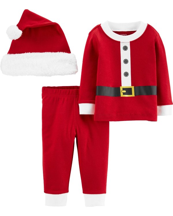 Family Matching Santa Suit Pajamas