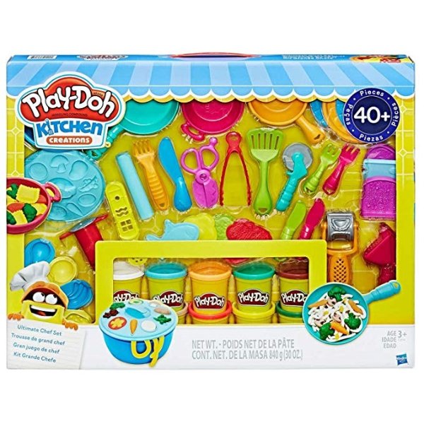 Kitchen Creations Ultimate Chef Set - Create and Make Meals withKitchen Tools - 40+ Pieces & 10 Cans of