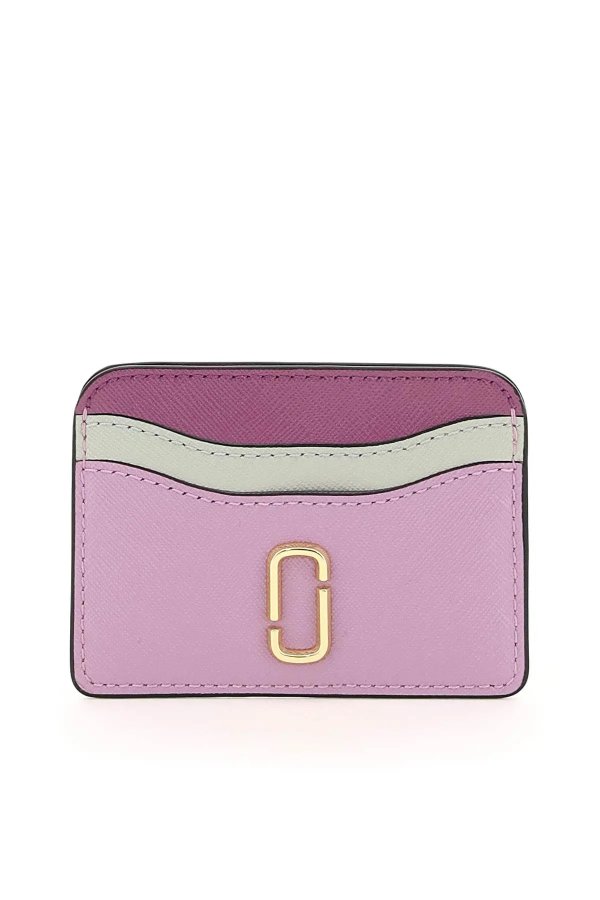 multicolor leather card holder