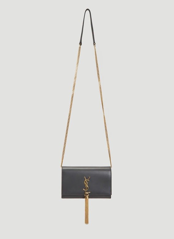 Small Kate Tassel Bag in Black