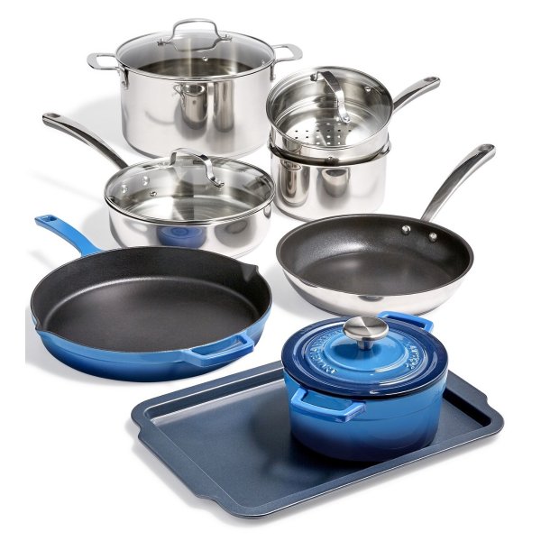 12-Pc. Mixed Material Cookware Set, Created for Macy's