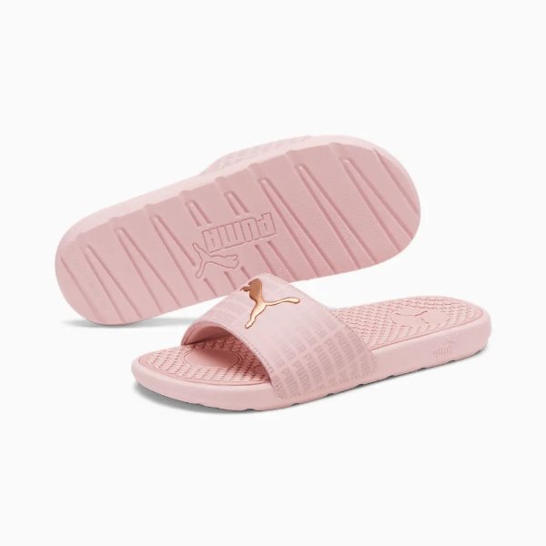Puma: Women’s Cool Cat Slides in select colors for $12.99