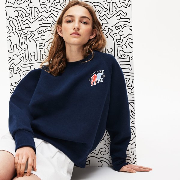 Women's Keith Haring Design Cotton Blend Sweatshirt